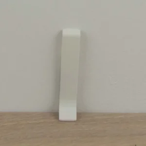 Koppelstuk mat wit (bij 5509) - Aluminium bewerkt - 10 x 60 mm Koop Vandaag